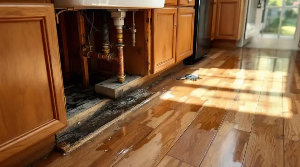 Kitchen Leak Damage Repair Chesapeake